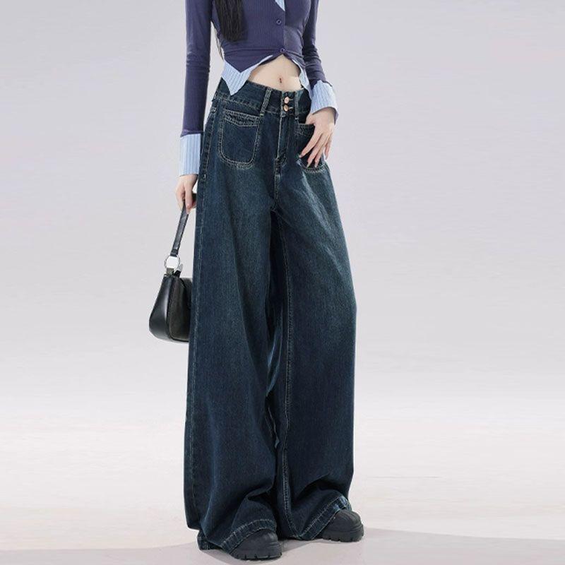 High Waist Wide Leg Jeans Product Image