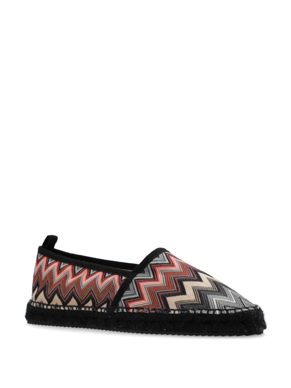 MISSONI Zigzag-woven Espadrilles In Black Product Image