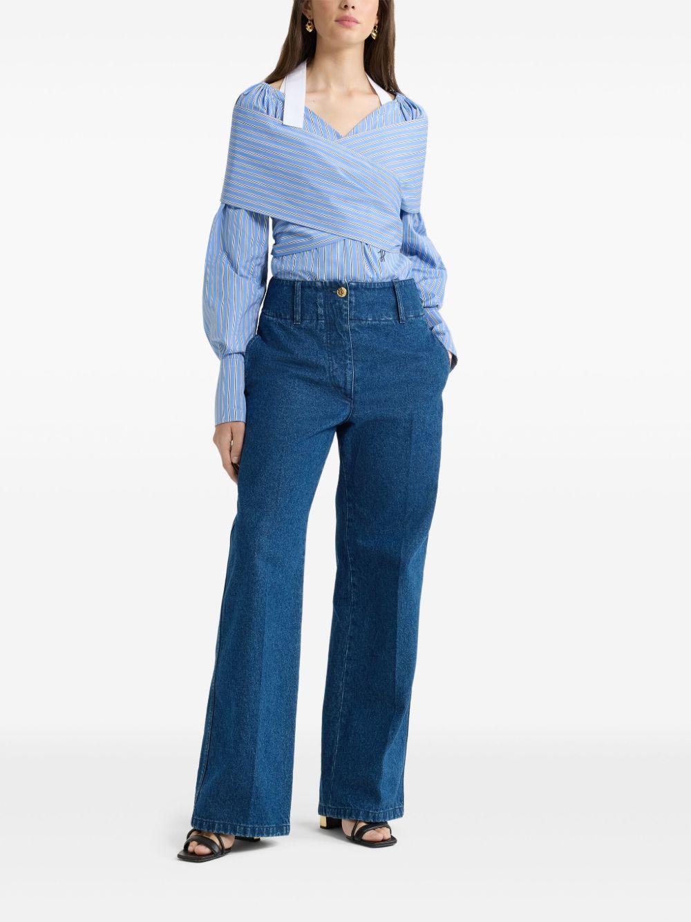 wrap poplin blouse  Product Image