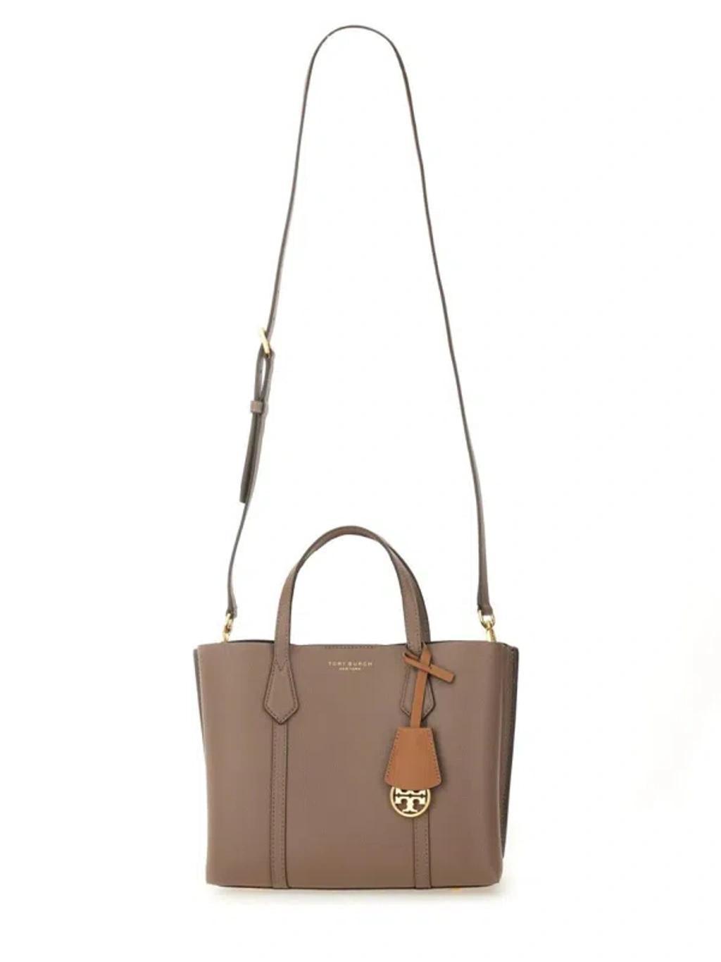 TORY BURCH Perry Small Tote Bag In Buff Product Image