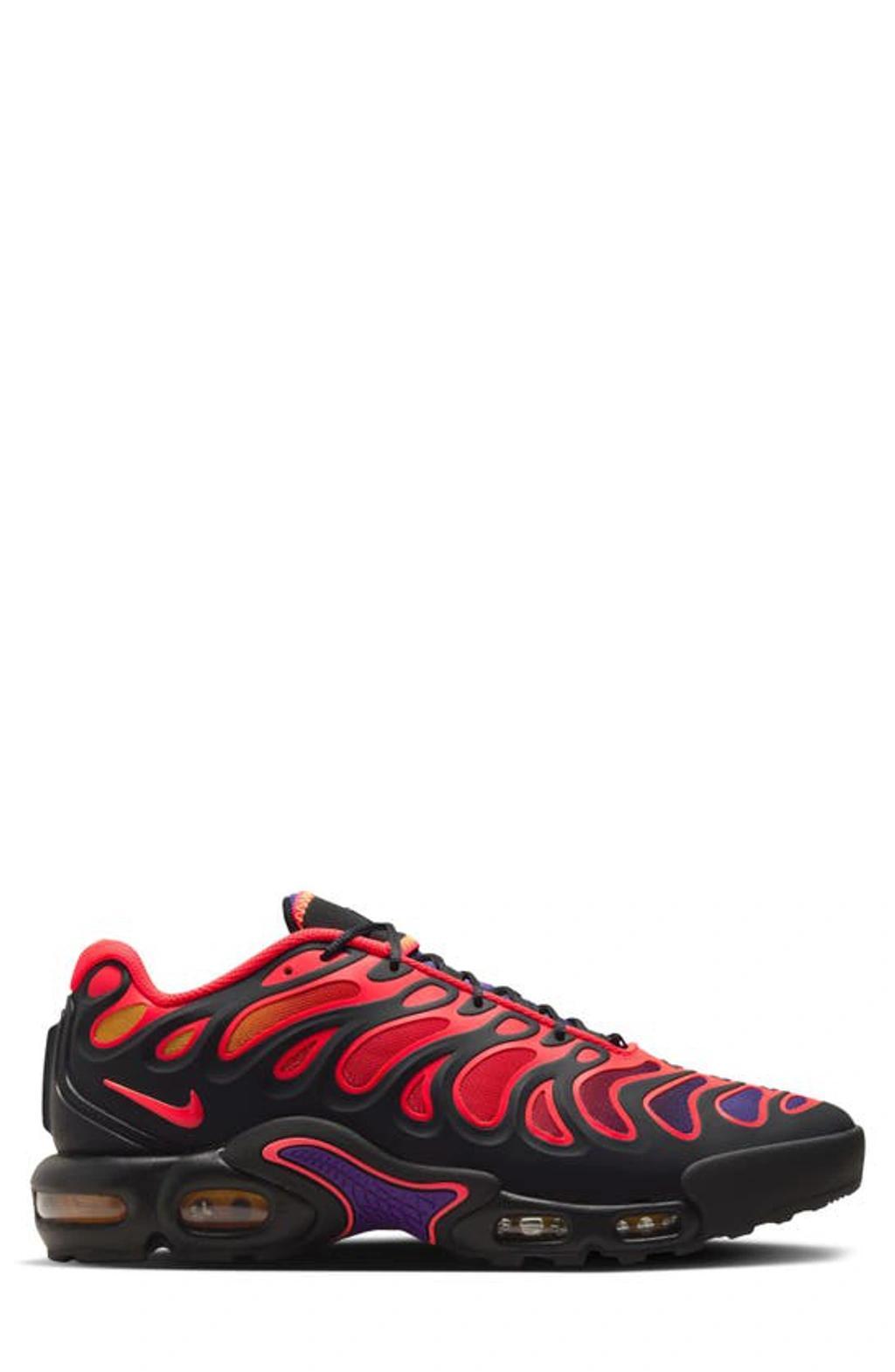 NIKE Air Max Plus Drift Sneaker In Black/bright Crimson/field Purple Product Image