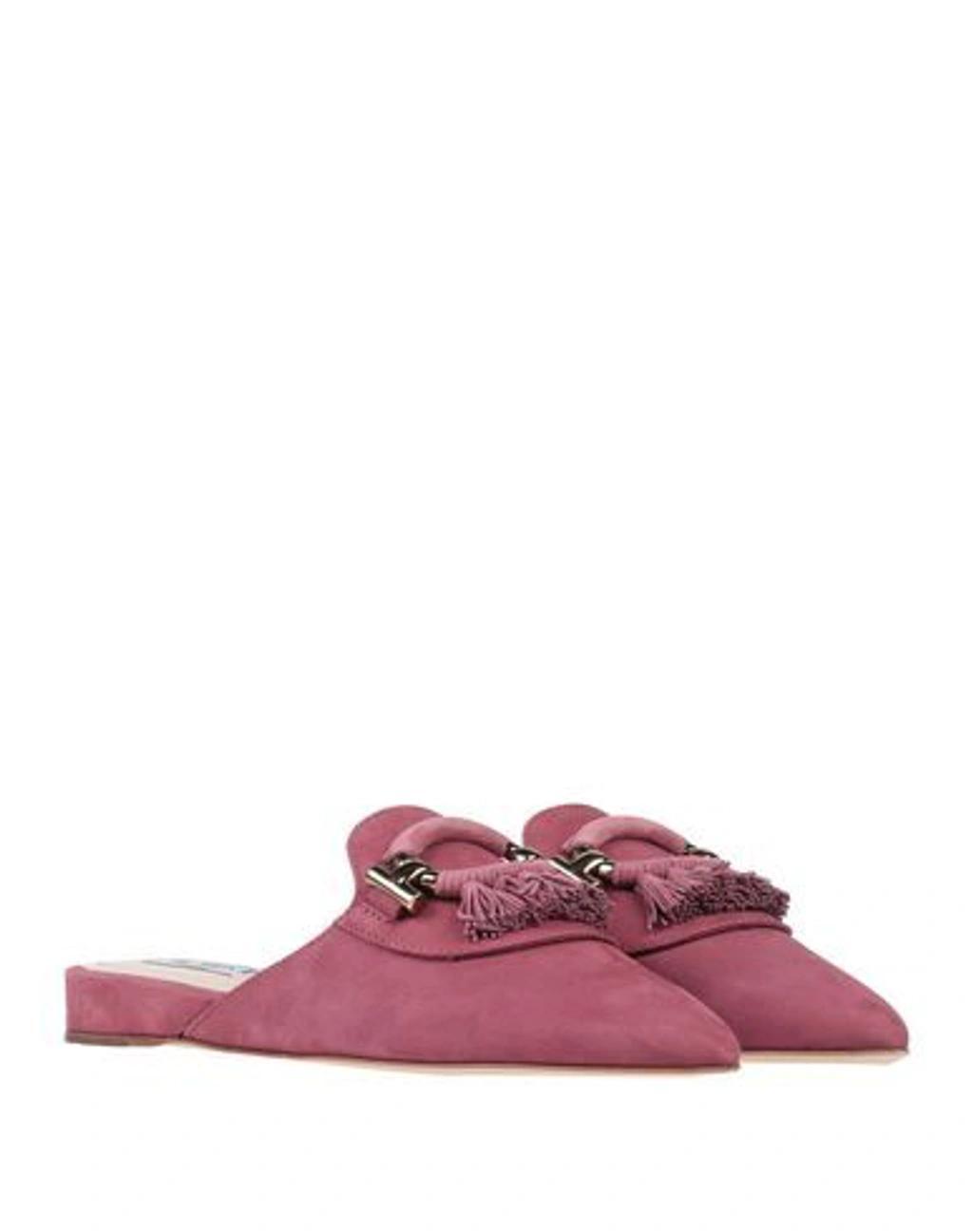 TOD'S Woman Mules & Clogs Mauve Size 7 Soft Leather In Purple Product Image