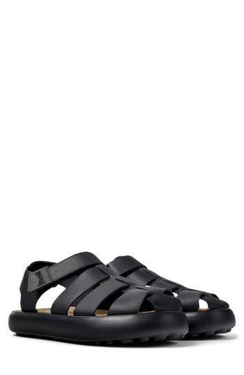 CAMPER Pelotas Flota Woven Leather Sandal In Black, Men's At Urban Outfitters Product Image