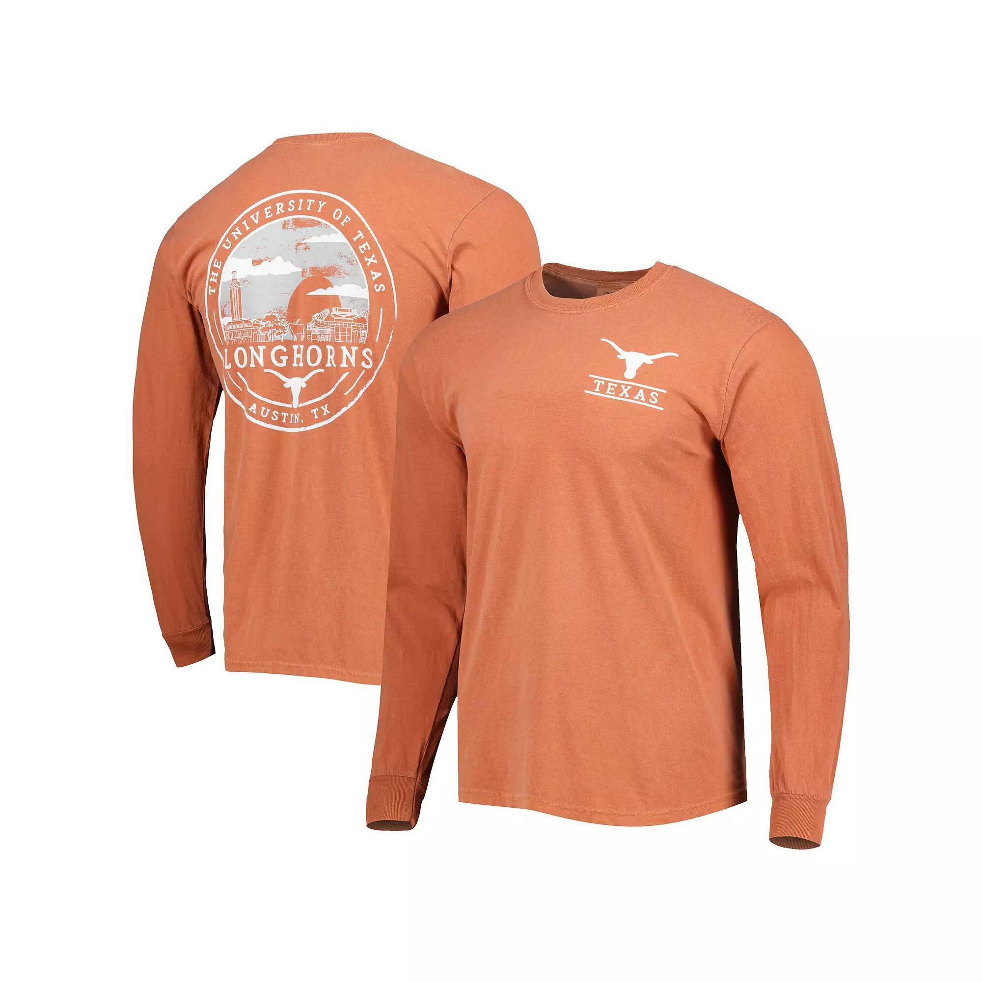 Mens Texas Orange Texas Longhorns Circle Campus Scene Long Sleeve T-Shirt Product Image