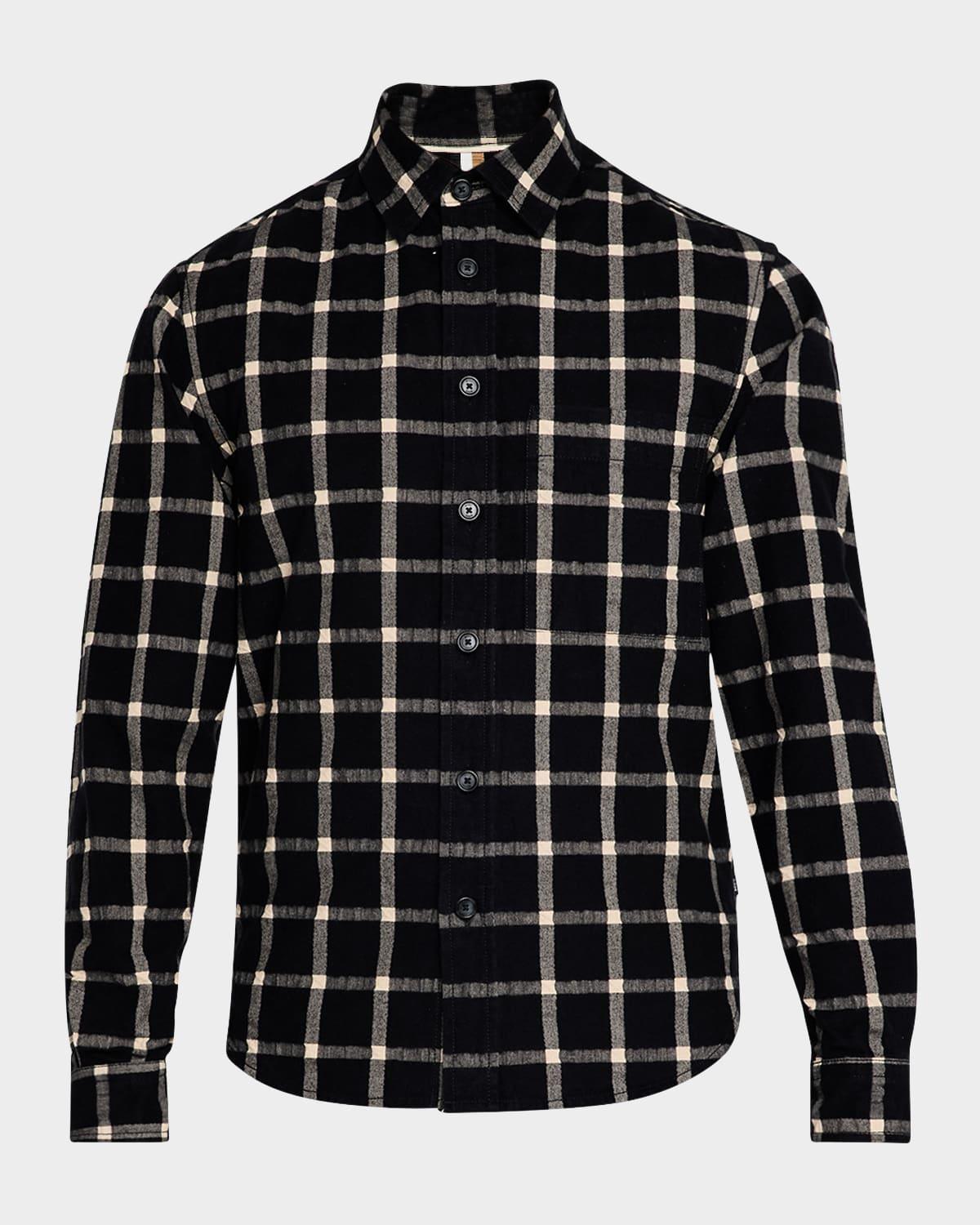 Men's Owen Cotton Check Sport Shirt Product Image