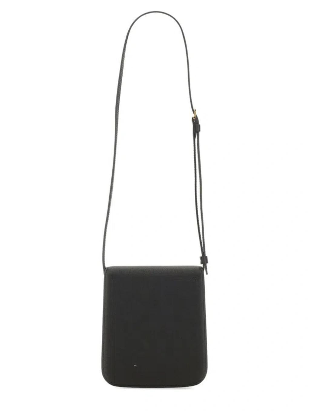 TOM FORD Black Grain Leather Tara Mini Bag Product Image