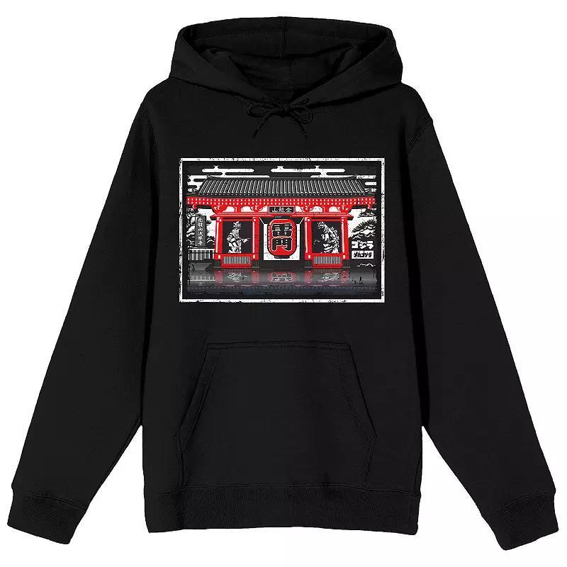 Men's Godzilla Classic Shin Hoodie, Size: Small, Black Product Image