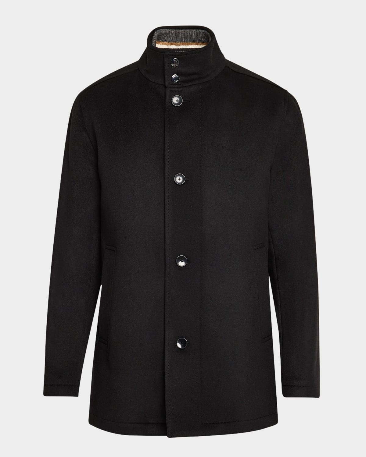 Men's Coxtan Wool-Cashmere Coat with Removable Bib Product Image