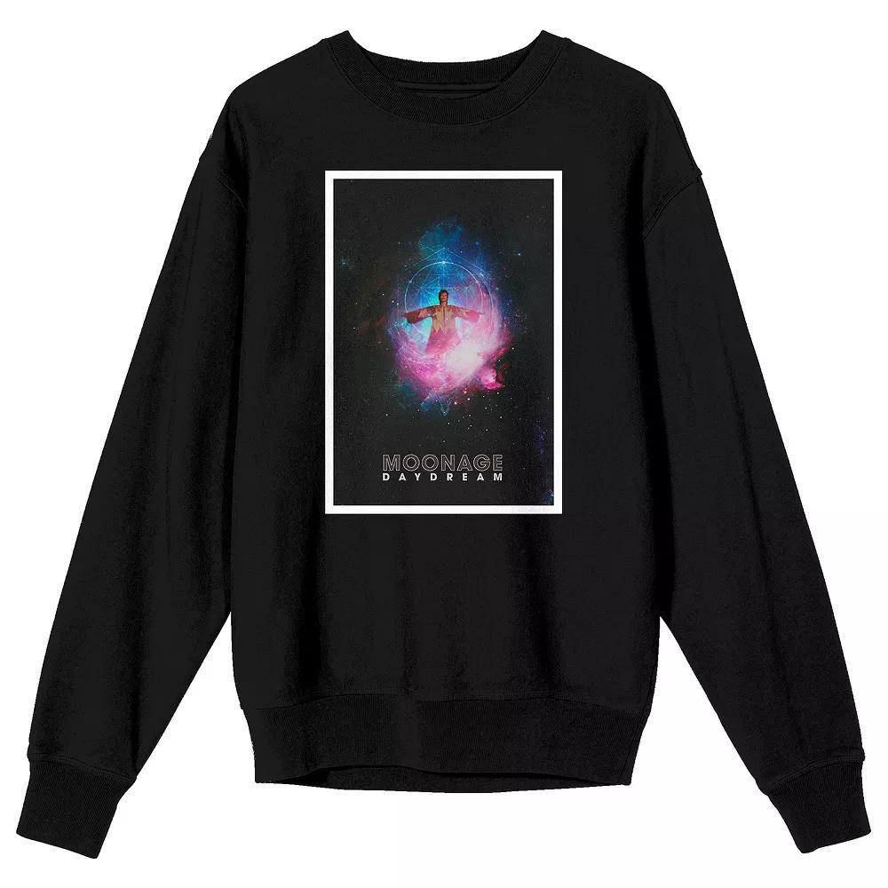 Men's David Bowie Moonage Daydream Long Sleeve Graphic Pullover,  Product Image