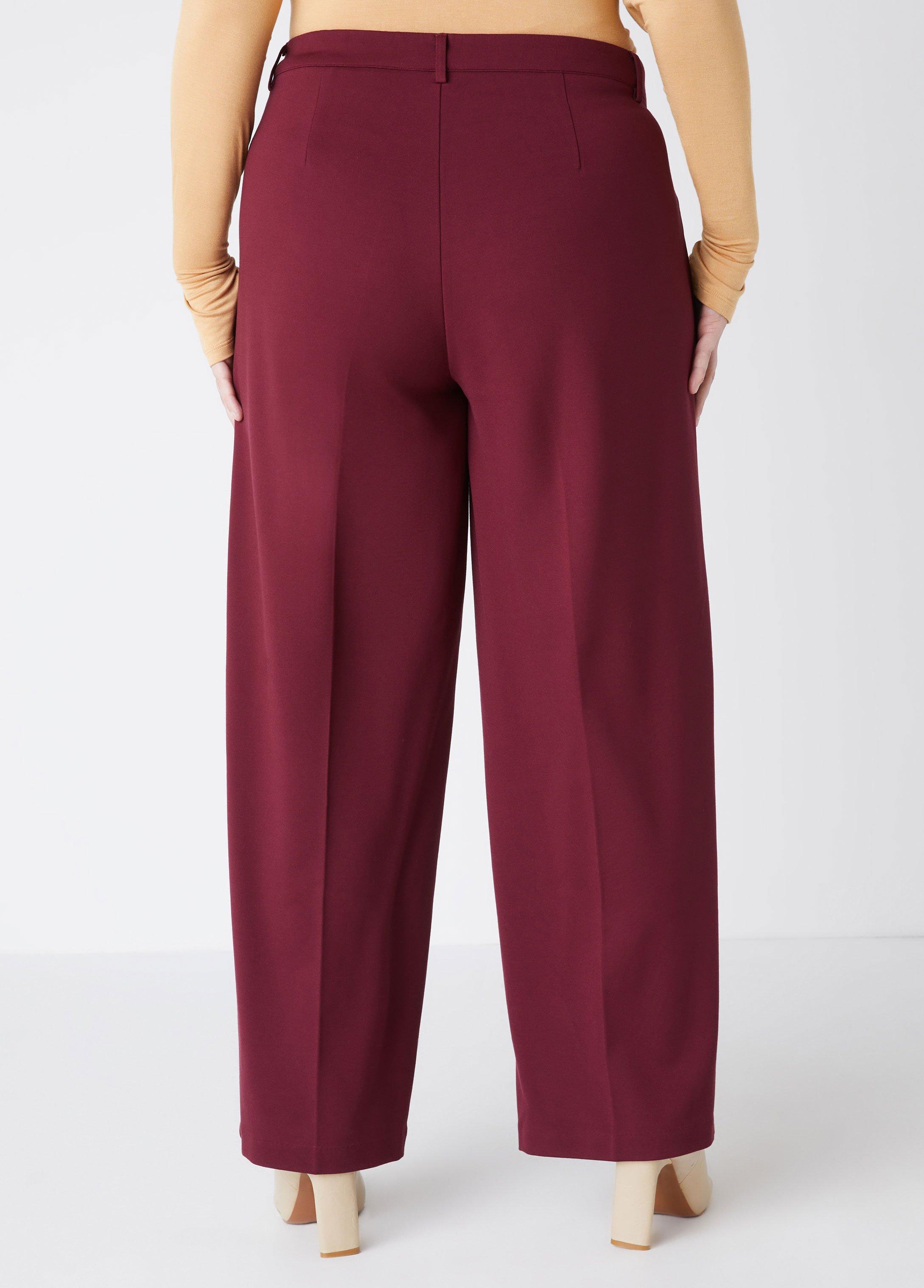 Straight Leg Ponte Trousers Product Image