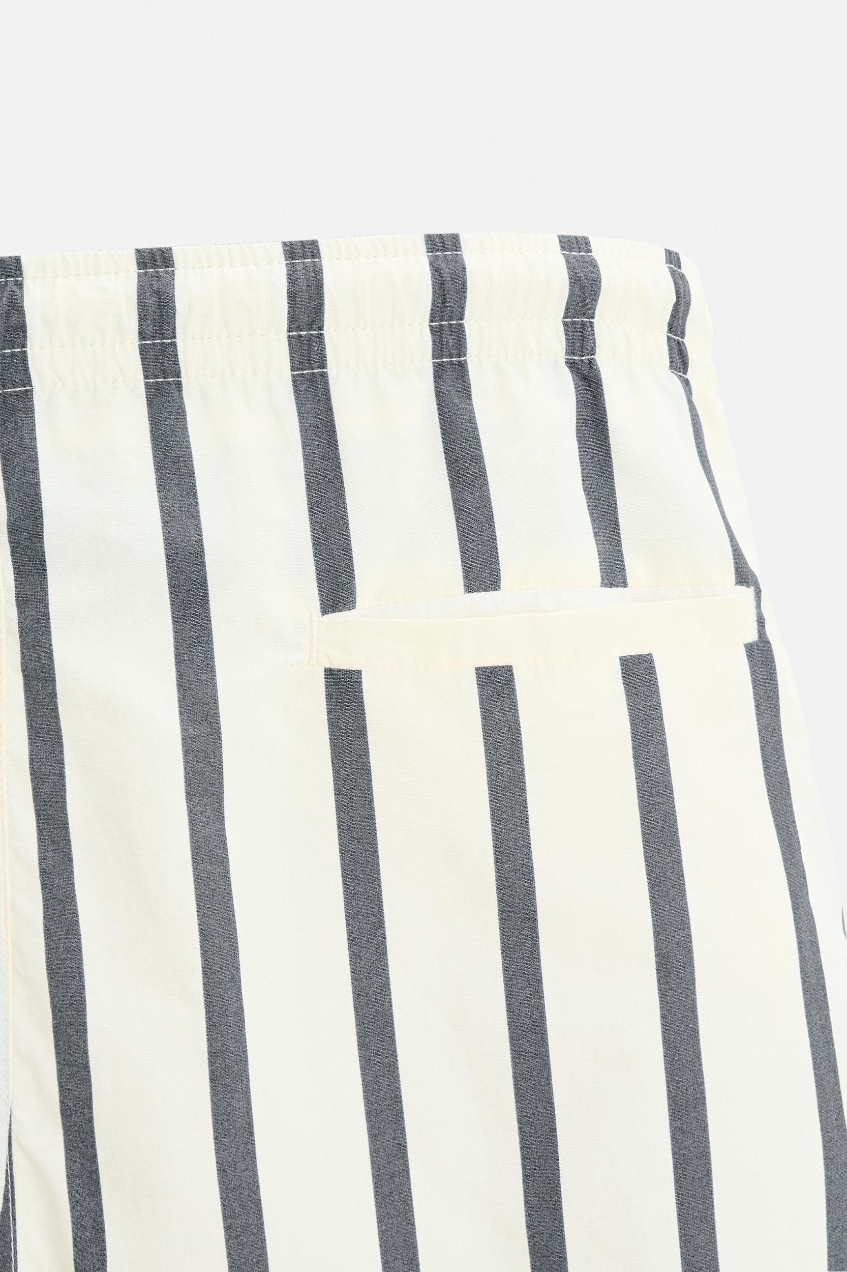 STRIPED MID-LENGTH SWIMSUIT Product Image
