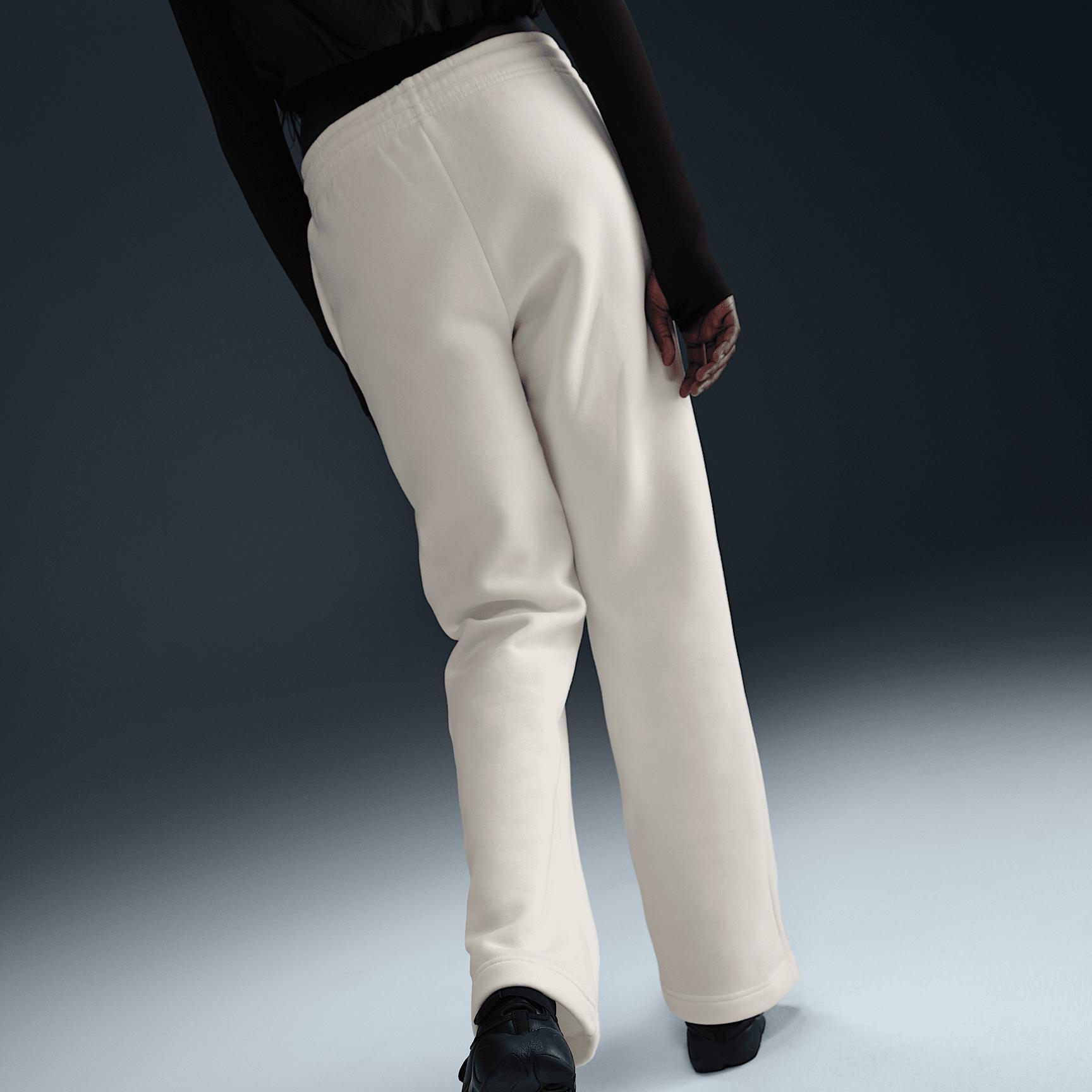 Womens Nike Sportswear Phoenix Fleece Mid-Rise Open-Hem Pants | HQ7723-133 Product Image