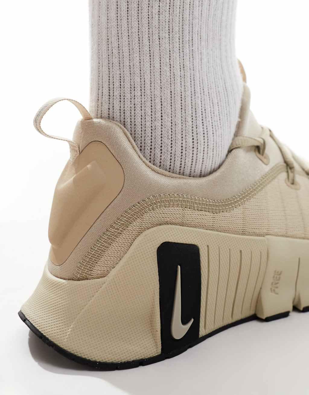 Nike Training Free Metcon 6 sneakers in beige Product Image