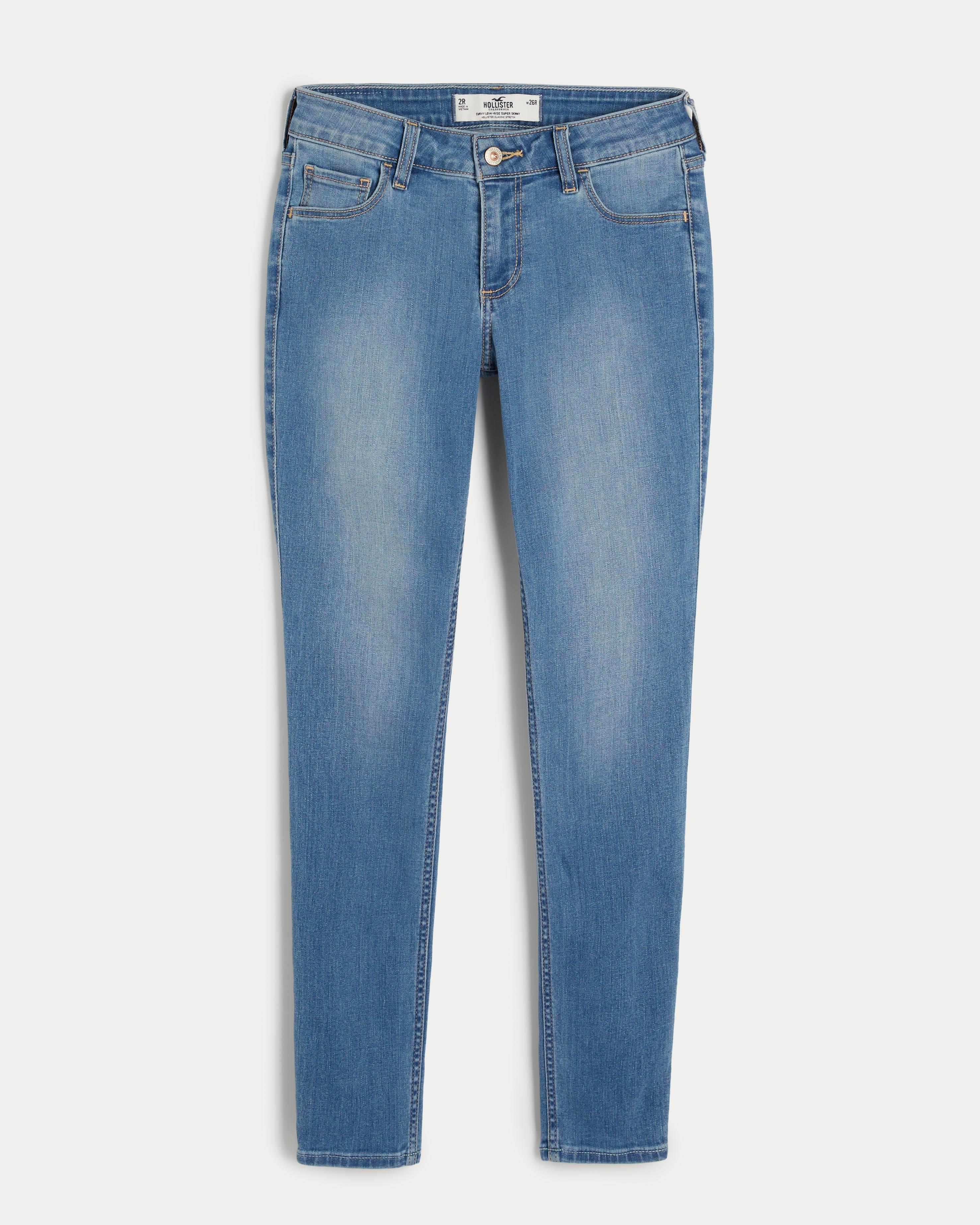 Curvy Low-Rise Medium Wash Super Skinny Jeans Product Image