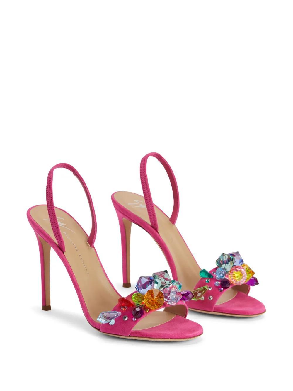 Blinda 105mm suede sandals Product Image