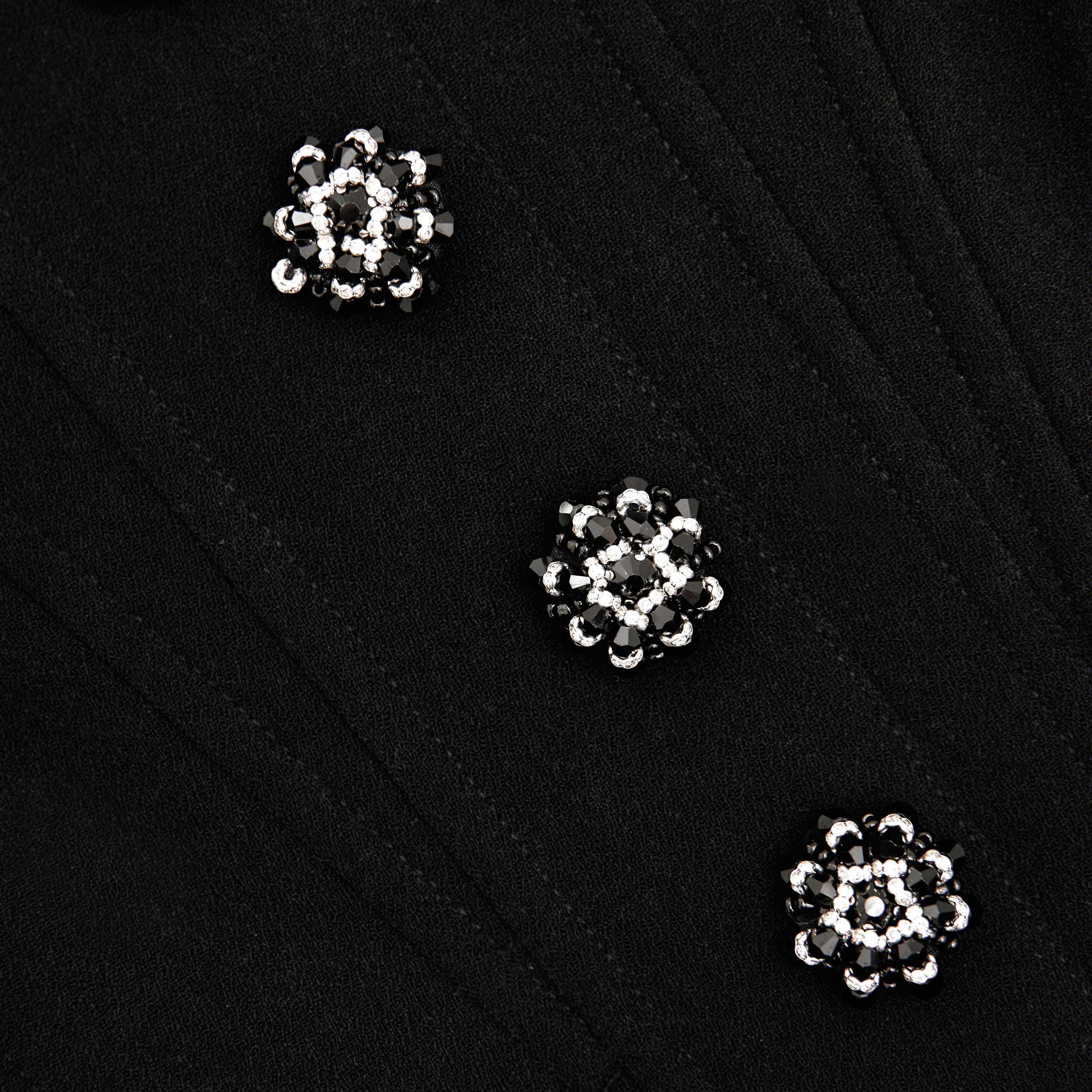 Black Bandeau Crepe Jumpsuit Product Image