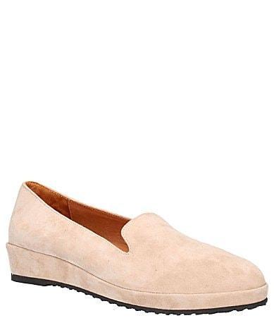 LAmour Des Pieds Carlow Suede Slip-On Platform Wedge Loafers Product Image