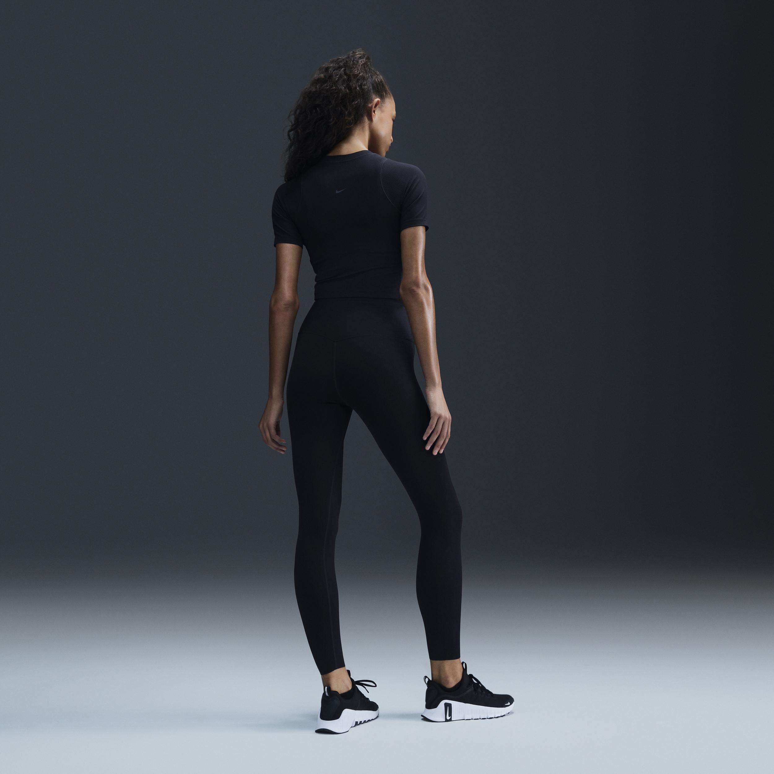 Nike Women's Zenvy Rib Gentle-Support High-Waisted 7/8 Leggings Product Image