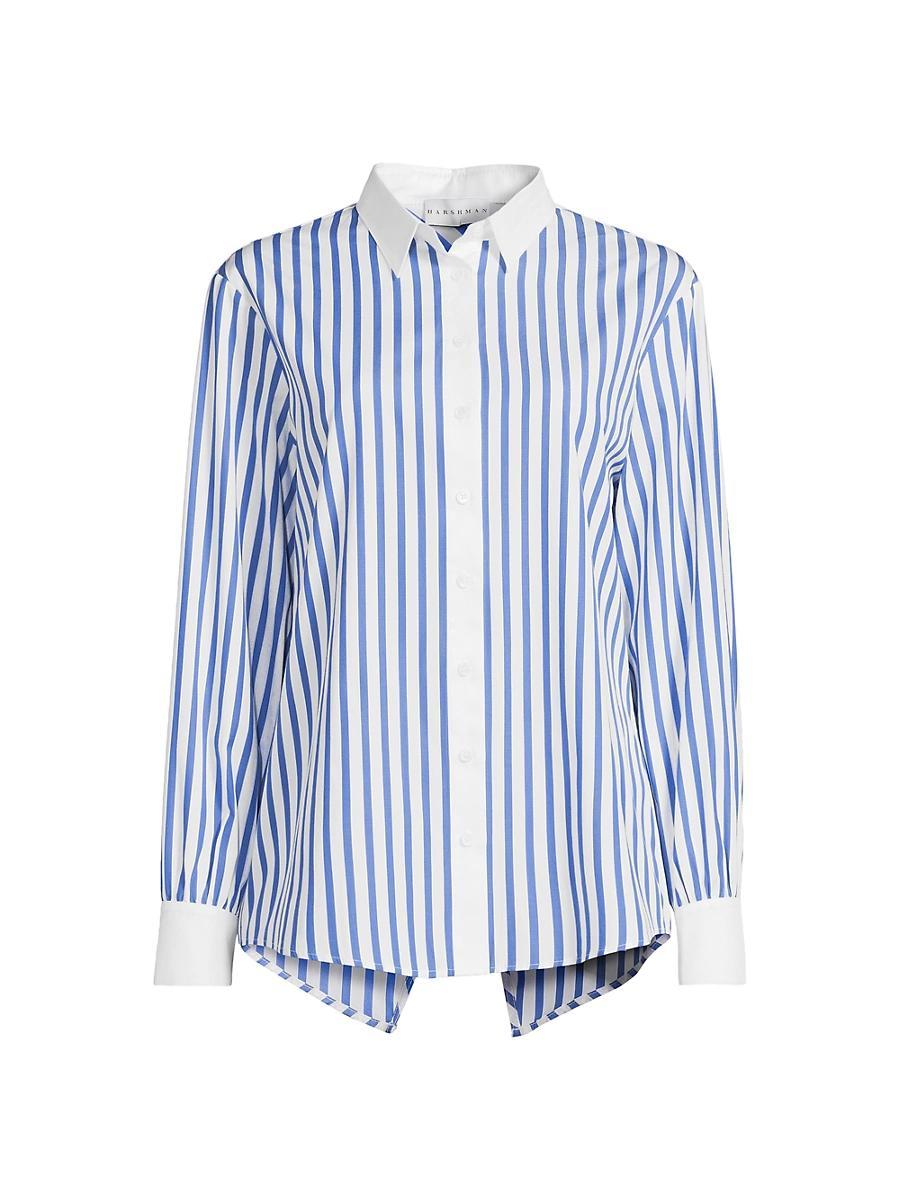Womens Franklin Striped Button-Front Shirt Product Image