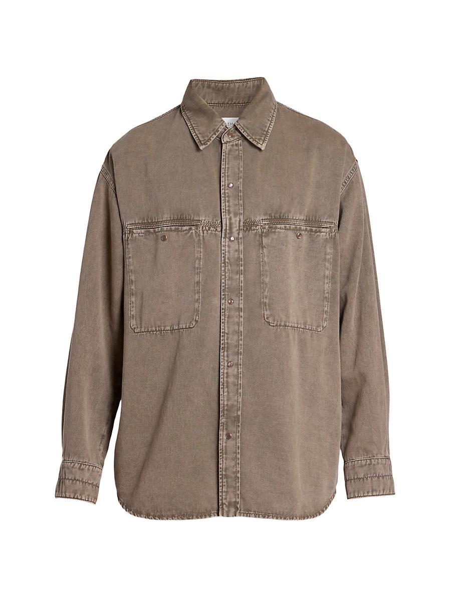 Mens Snap Pocket Denim Shirt Product Image