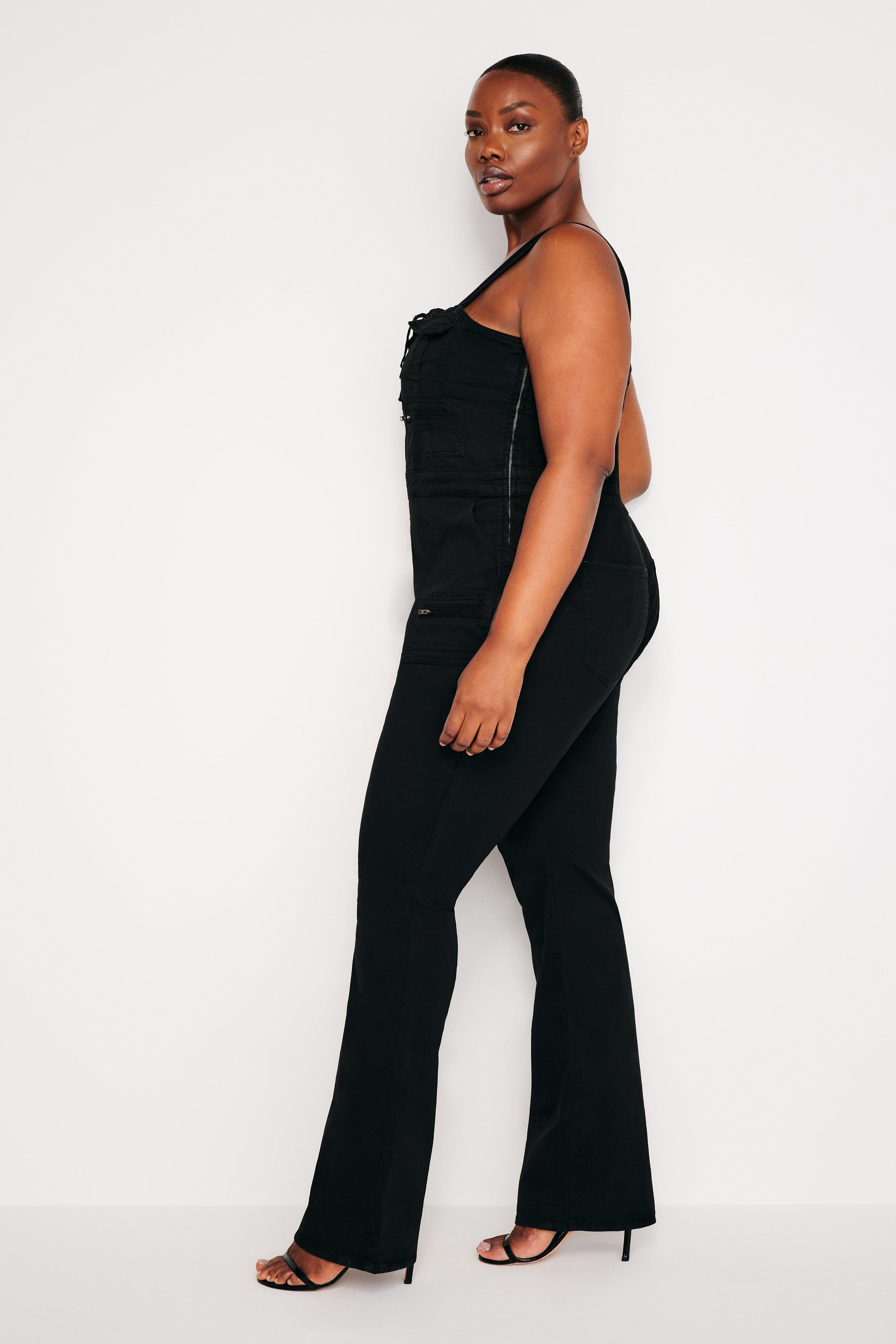 LACE UP UTILITY JUMPSUIT | BLACK001 Product Image