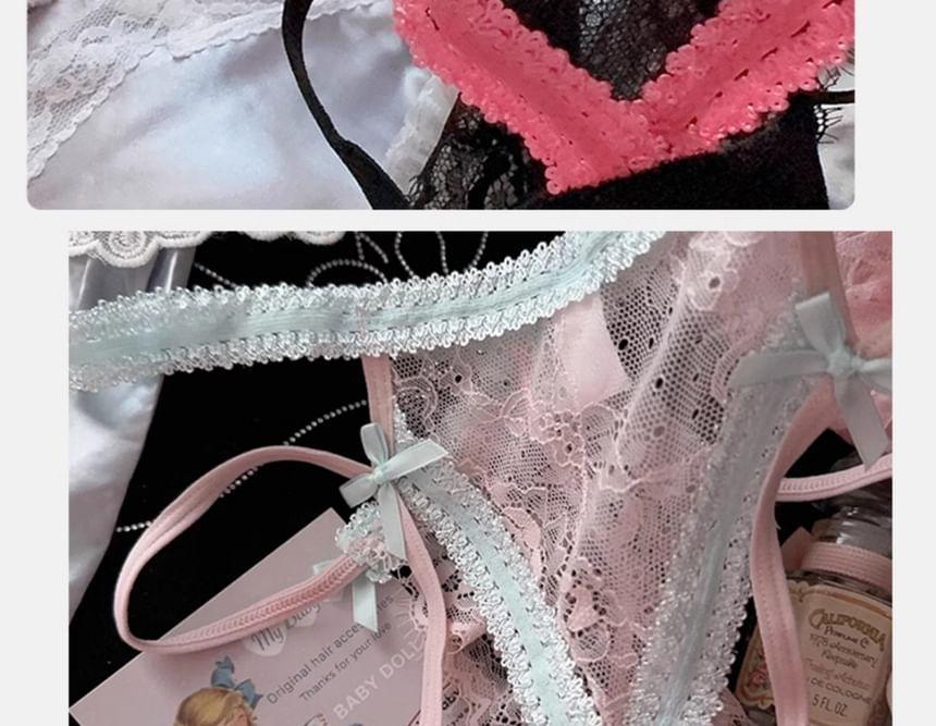 Lace Trim Panties Product Image