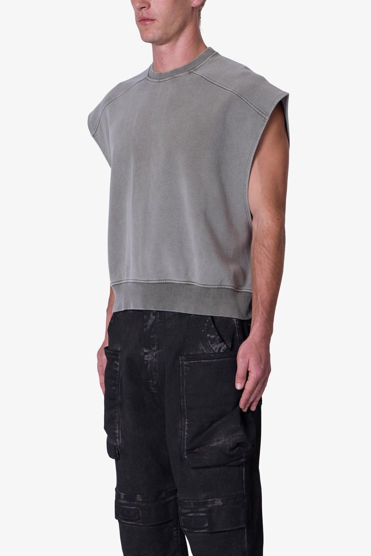 Sleeveless Rag Shirt - Washed Olive Product Image