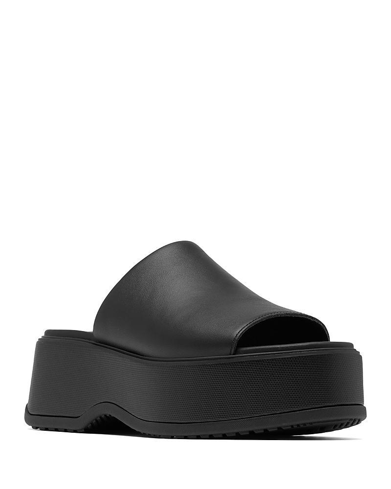 Dayspring Leather Platform Slide Sandals Product Image