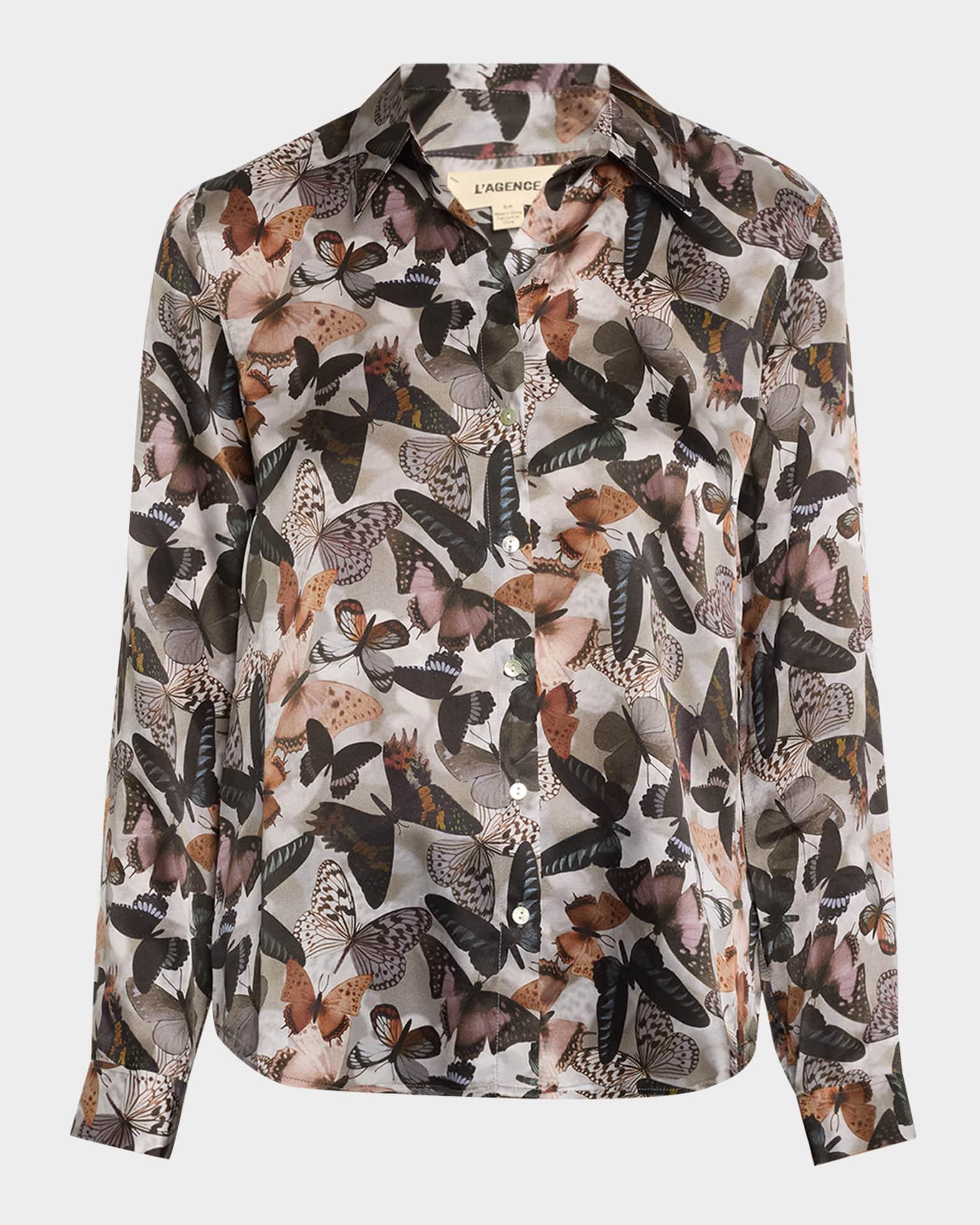 Tyler Butterfly Silk Blouse Product Image