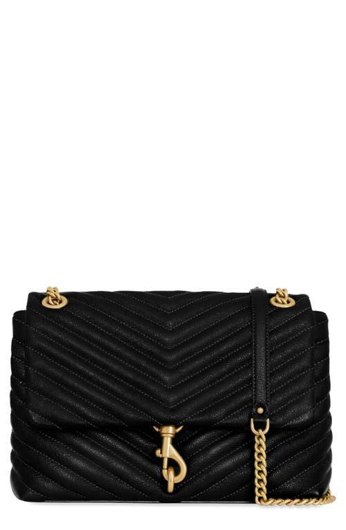 REBECCA MINKOFF Edie Chevron Quilted Leather Shoulder Bag Product Image