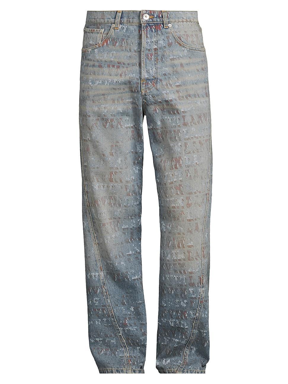 Mens Lanvin x Future Straight Fit Printed Jeans For Men Product Image