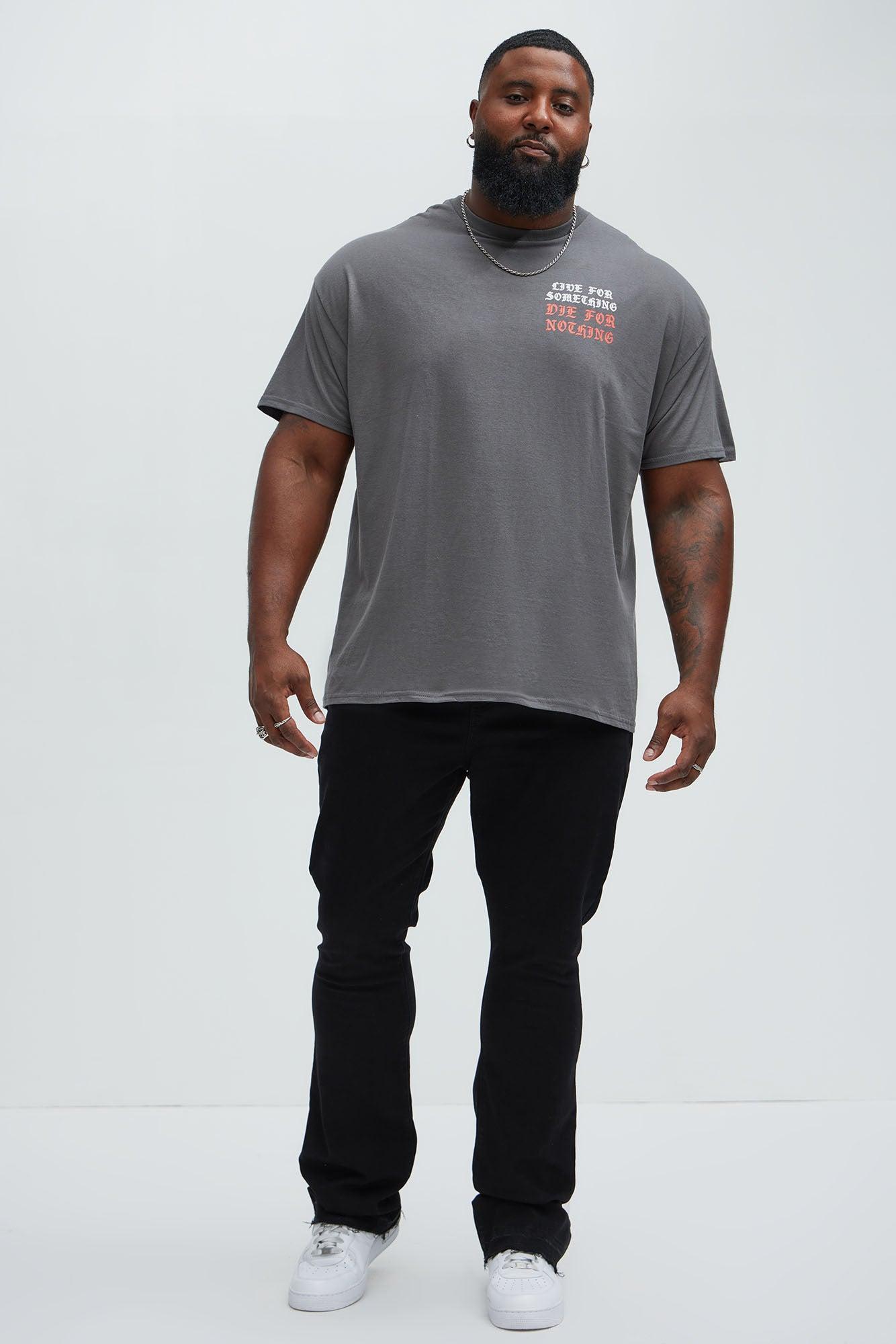 Live For Something Short Sleeve Tee - Charcoal Product Image