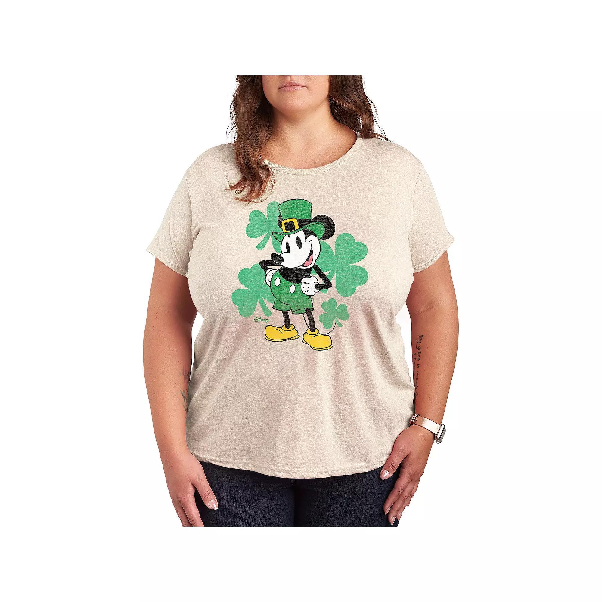 Disney's Mickey Mouse Plus Leprechaun Graphic Tee, Women's,  Product Image