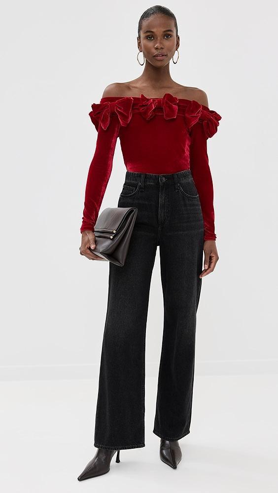 By Efrain Mogollon Lacitos Velvet Top | Shopbop Product Image