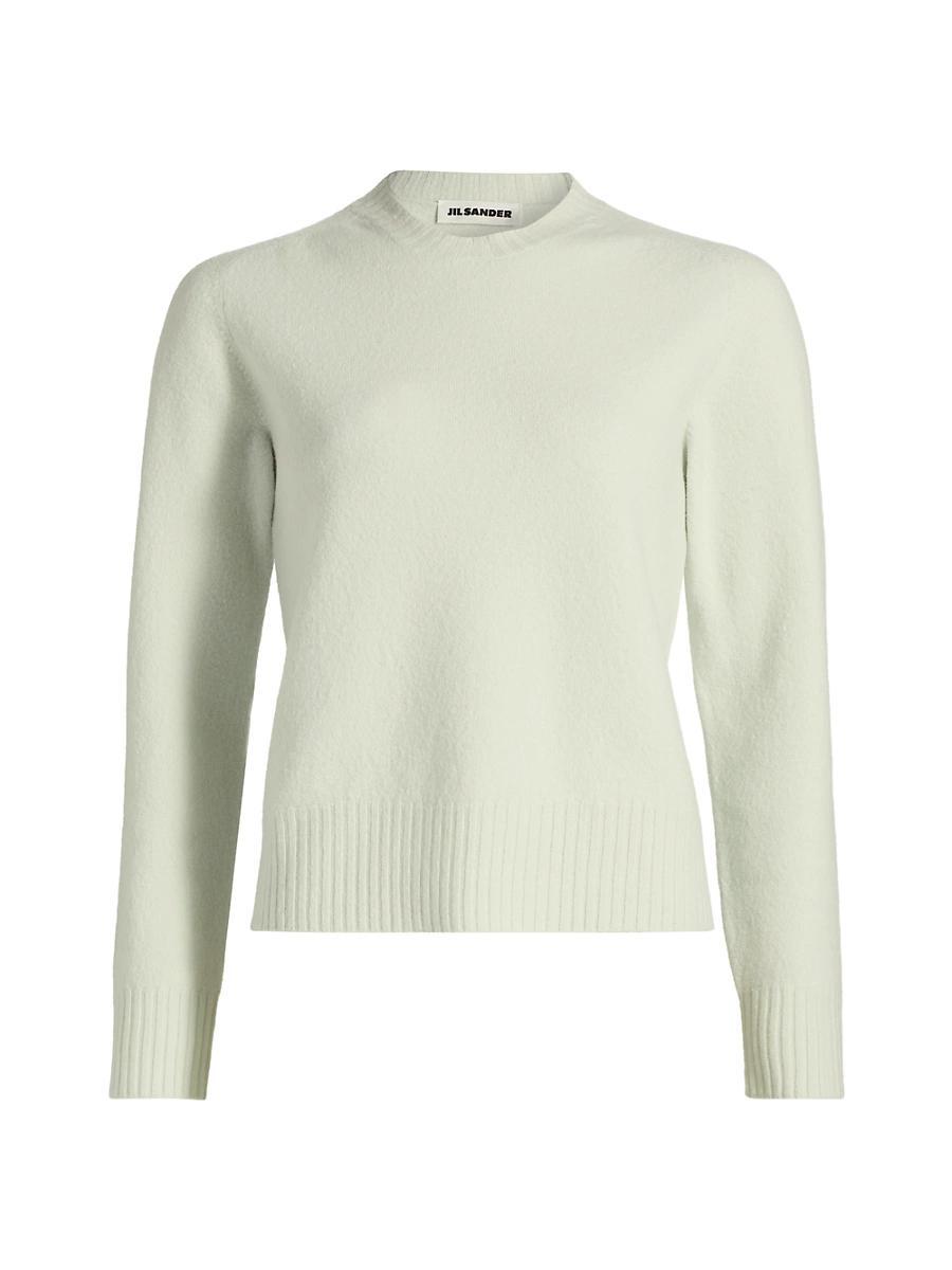 Womens Wool Crewneck Sweater Product Image
