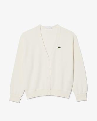 V Neck Cotton Cardigan Product Image