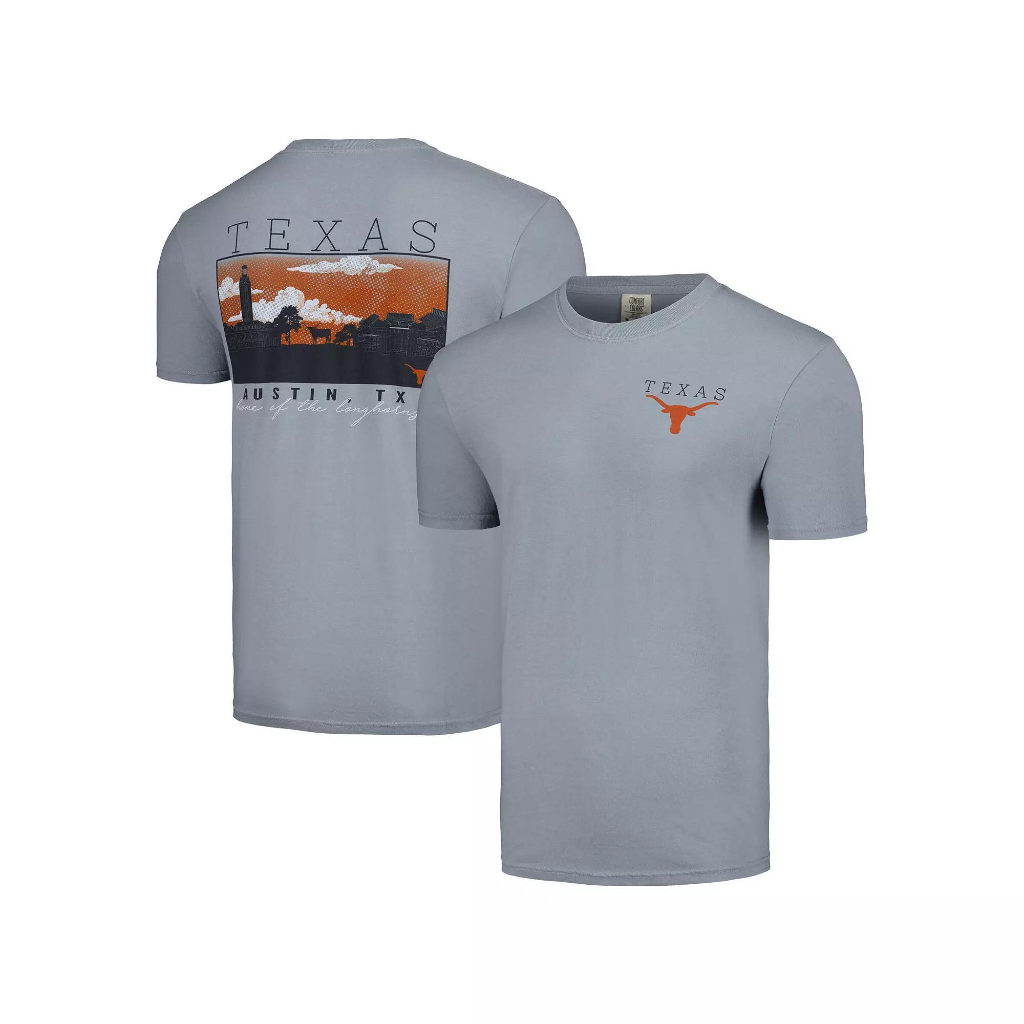 Men's Gray Texas Longhorns Campus Scene Comfort Colors T-Shirt,  Product Image
