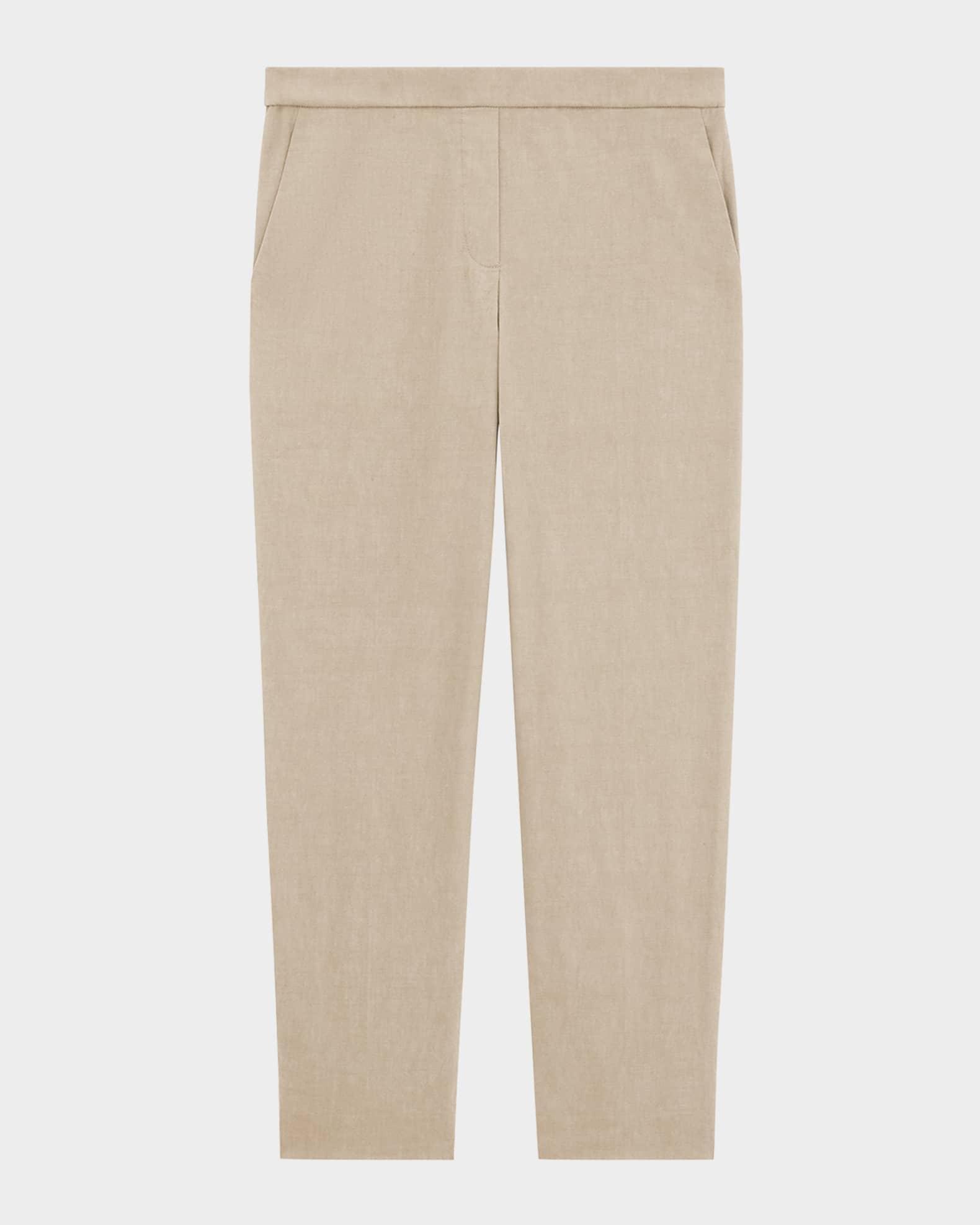 Treeca Good Linen Cropped Pull-On Ankle Pants Product Image