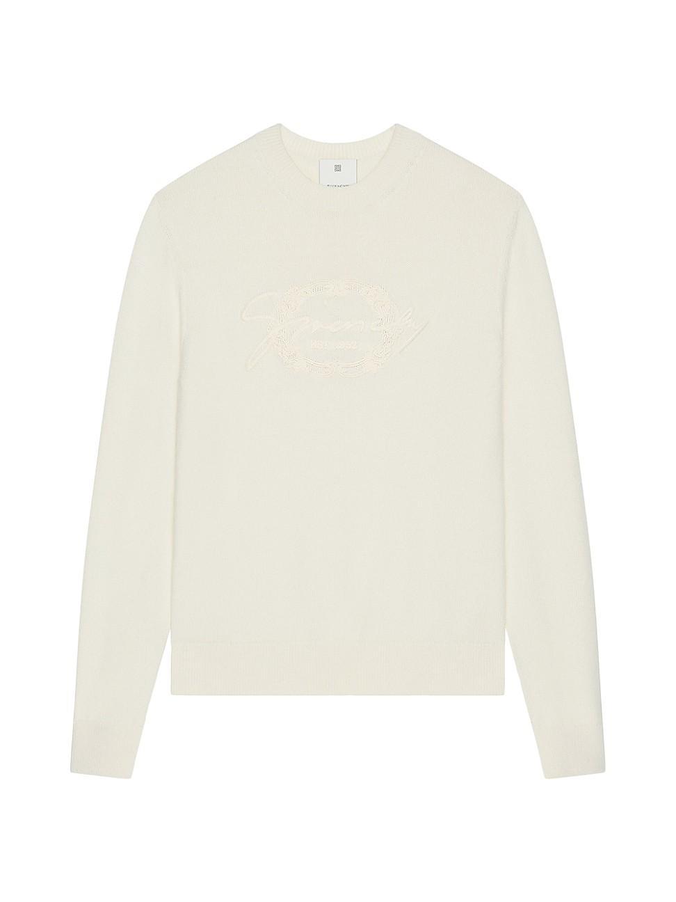 Mens Sweater in Wool with Logo Medallion Product Image