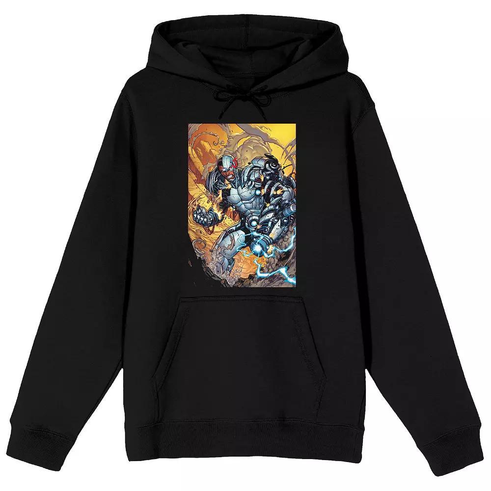 Men's Justice League Customized Hoodie, Size: Large, Black Product Image