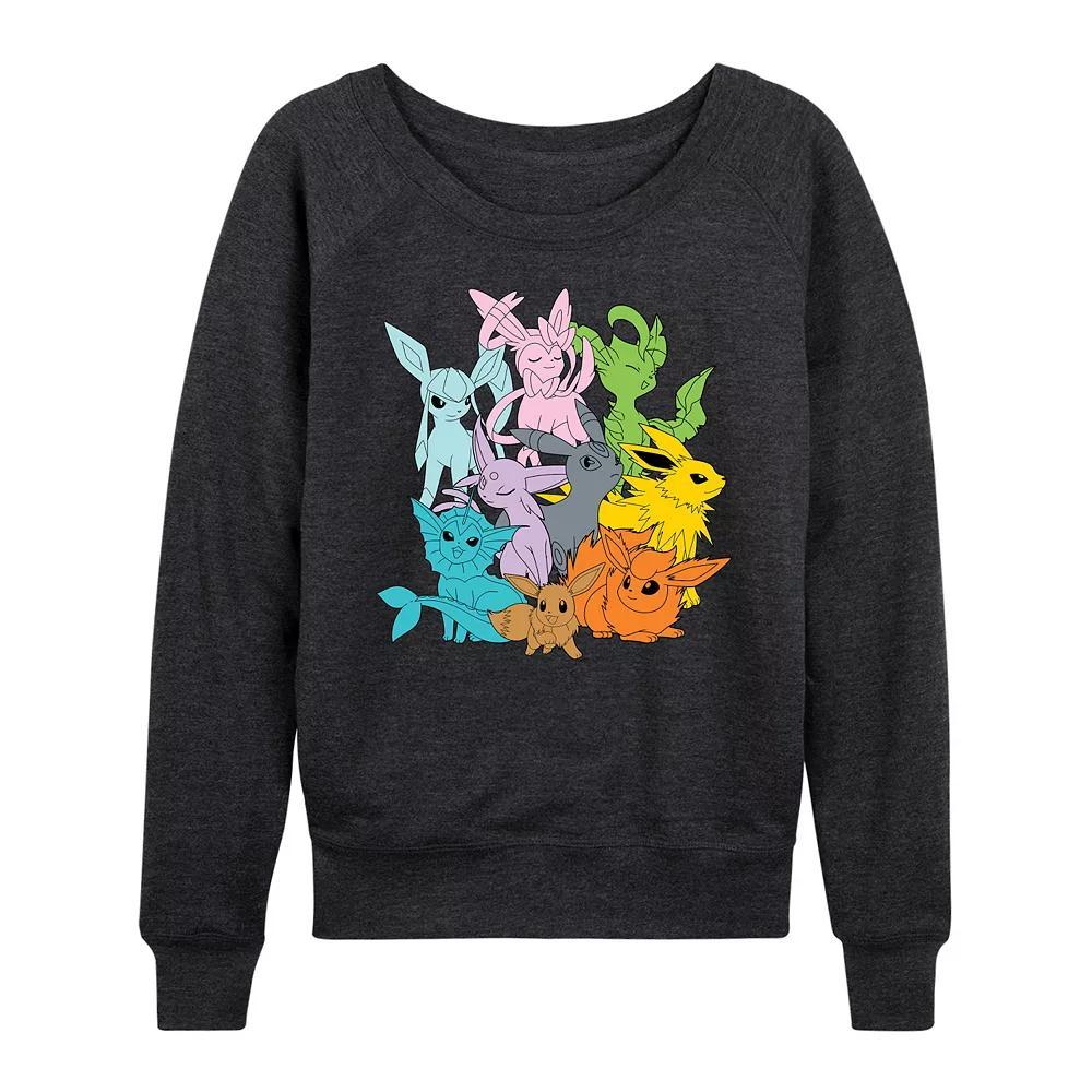 Women's Pokemon Eevolutions French Terry Long Sleeve Tee,  Product Image