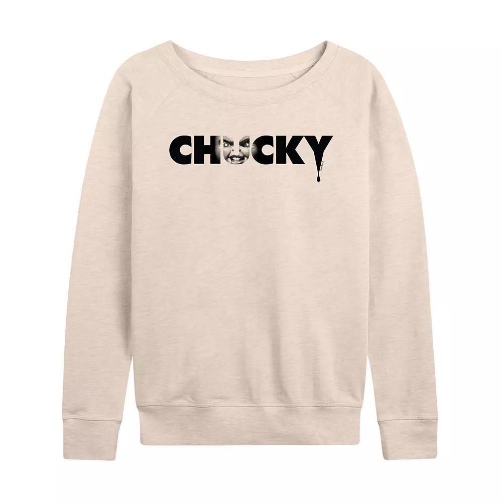 Women's Chucky Face Logo French Terry Long Sleeve Tee,  Product Image