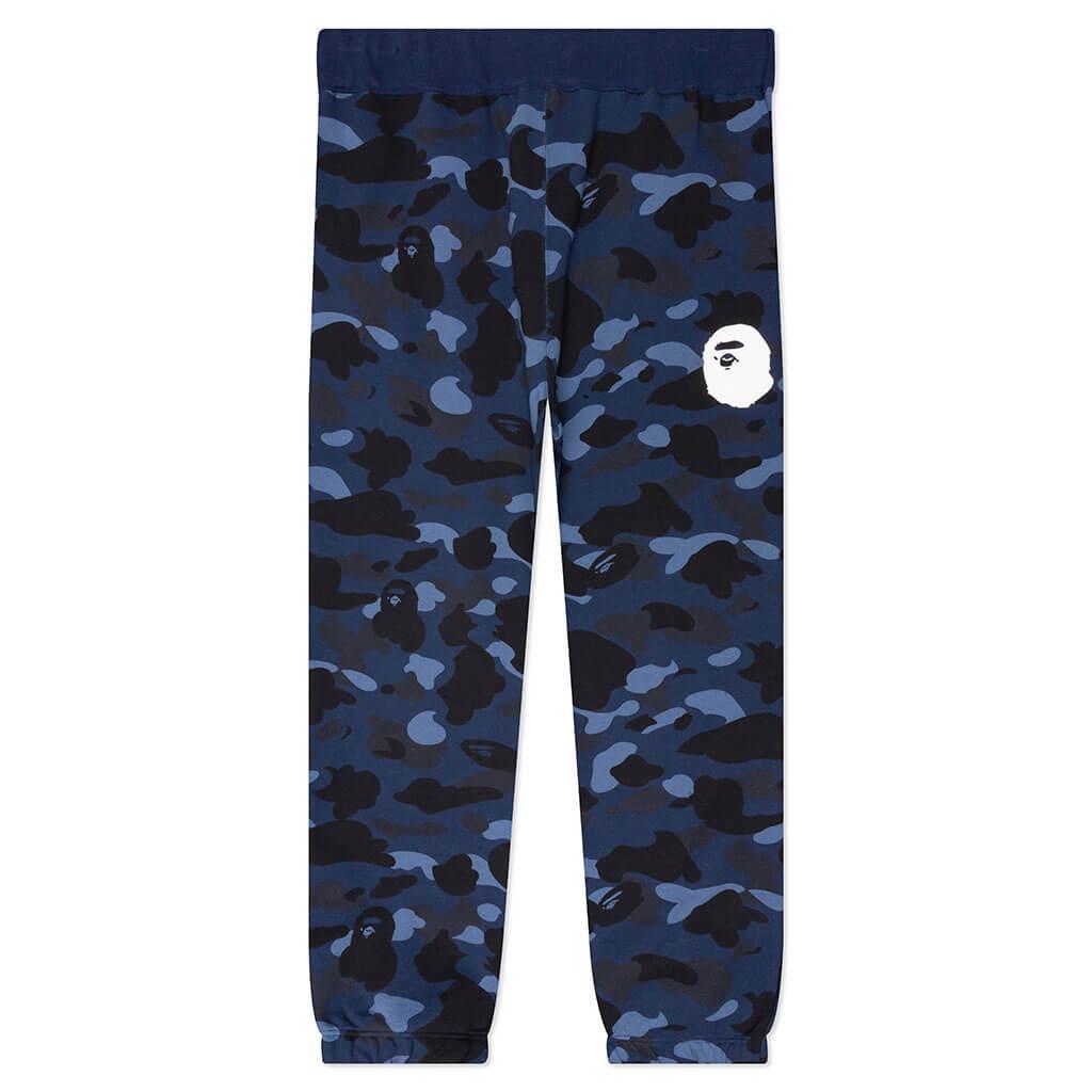 Color Camo Wide Fit Sweat Pants - Navy Male Product Image