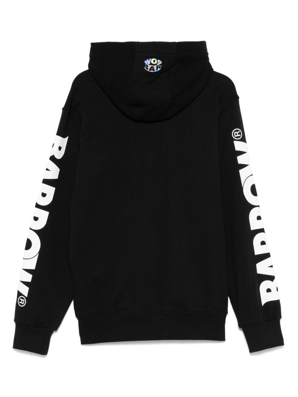 smile-print hoodie Product Image