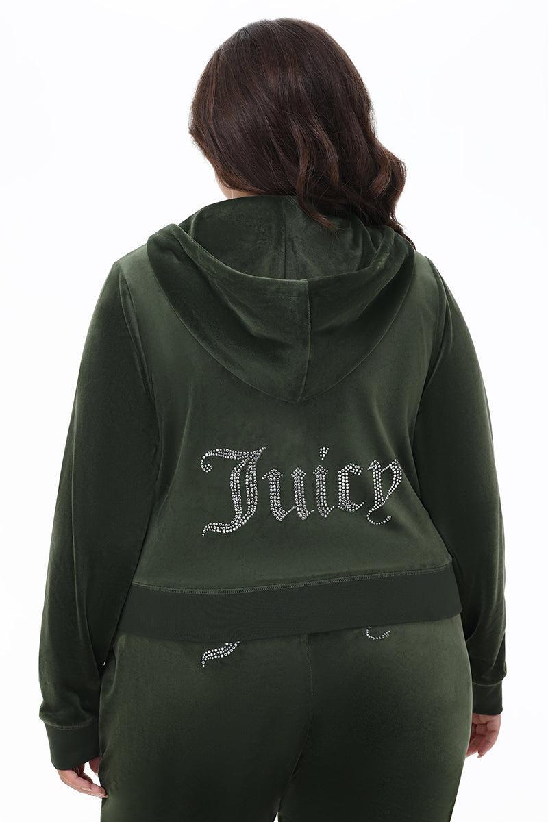 Plus-Size OG Big Bling Velour Hoodie Product Image