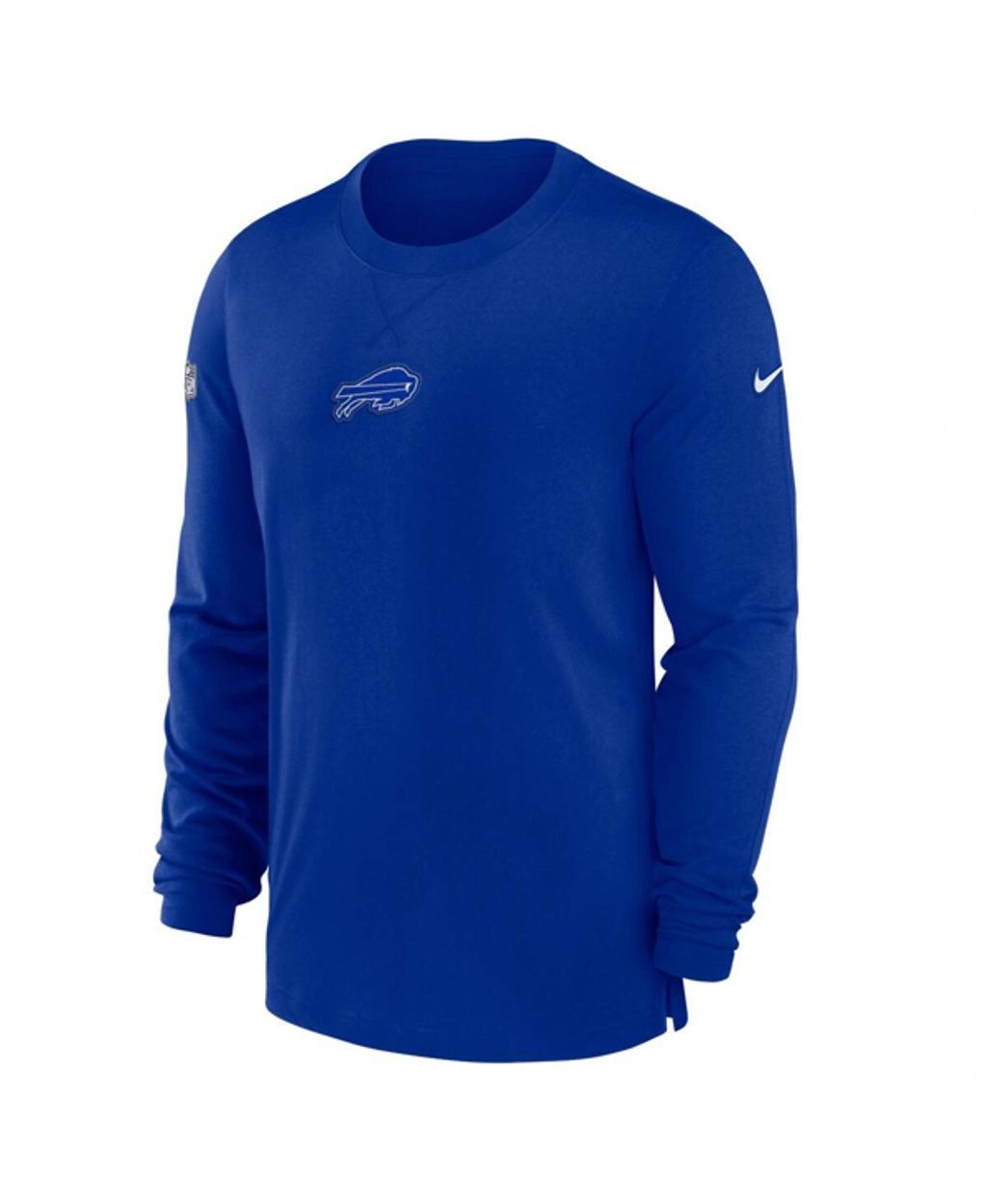 NIKE Men's  Royal Buffalo Bills 2023 Sideline Performance Long Sleeve T-shirt Product Image