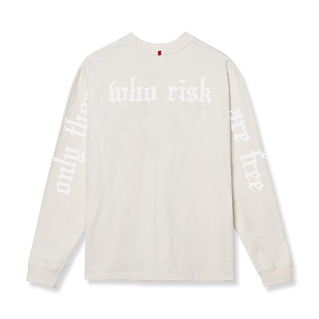 0851. Tech Essential™ Relaxed Long Sleeve - Stone/White "OTWR" Product Image