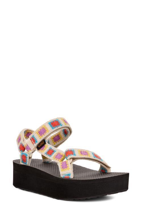 Teva Womens Flatform Crochet Outdoor Sandal Product Image