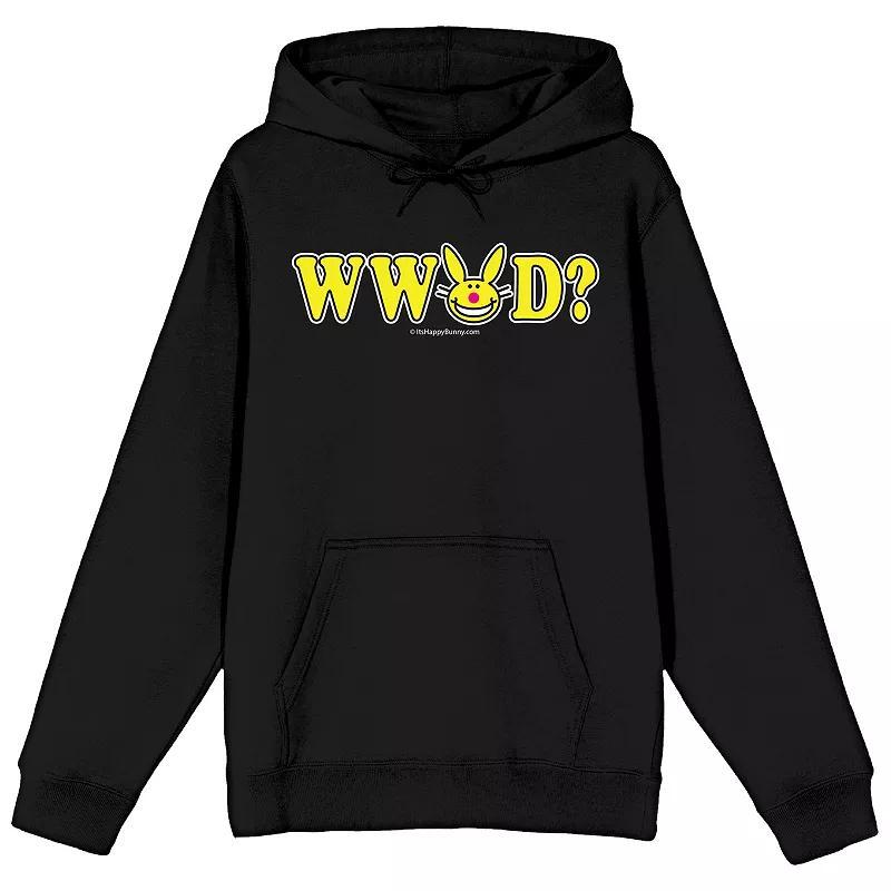 Juniors' It's Happy Bunny WWBD? Graphic Hoodie, Women's, Size: Large, Black Product Image