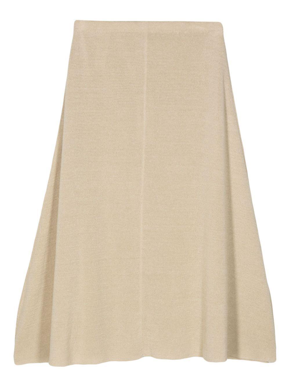 THE ROW Faithe Linen Skirt In Neutrals Product Image